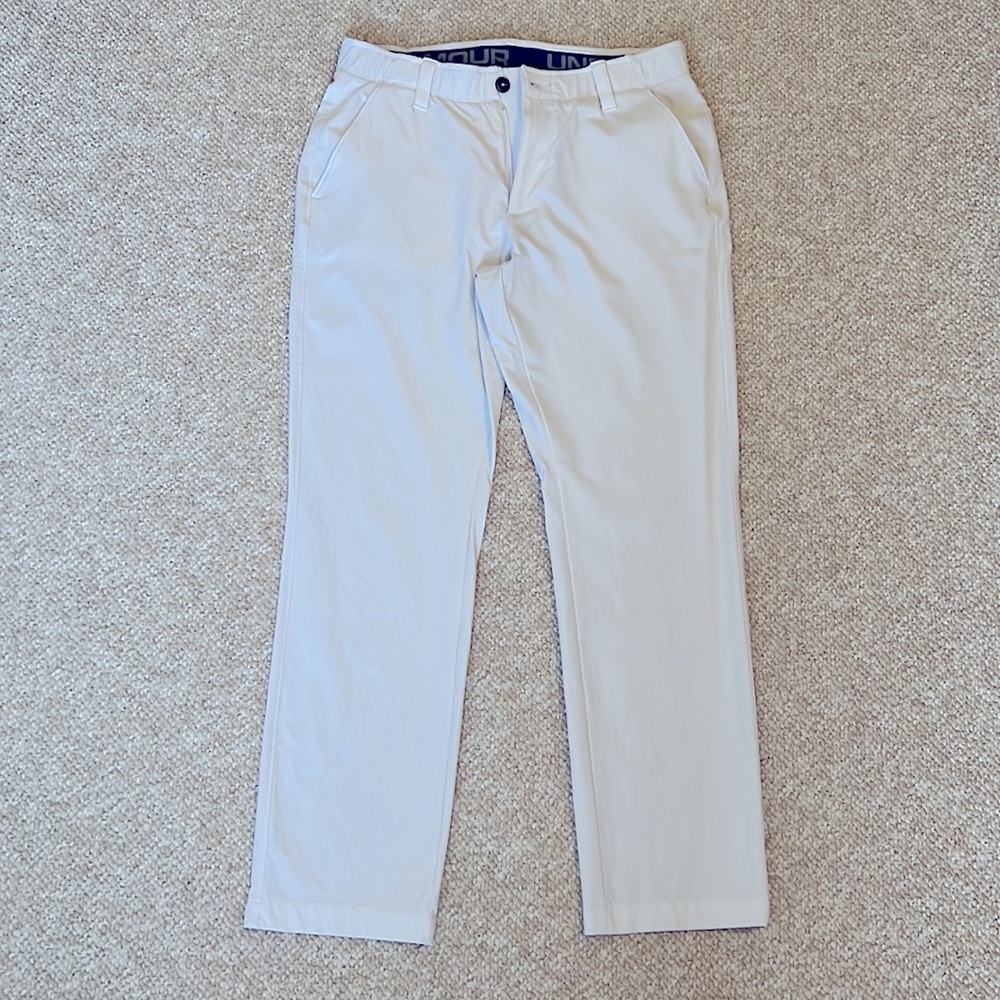 Men’s Under Armour White Golf Pants